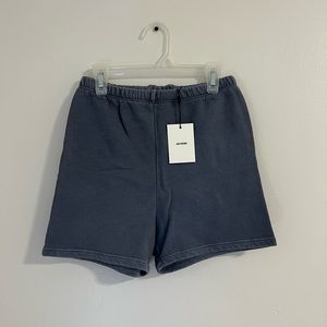 Joah brown fitted sweat short